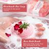 Spa Gifts for Women 7 Pcs Home Spa Kit Rose Gifts for Woman,Spa Gift Baskets Self Care Gifts Spa Gift for Women Birthday,Mothers Day Basket Easter Christmas Bath Set view 3