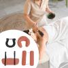 harayaa Massage Table Face Cradle with U Shape Pillow, Universal with Armrest Pillow Portable Stable, Comfort, Brown view 4
