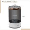 Cosmetic Beauty Brush Cleaner, Usb Rechargeable Auto Brush Cleaning Machine, Easy One-Button Operation, Portable Design, Cleansing And Drying, Black view 2