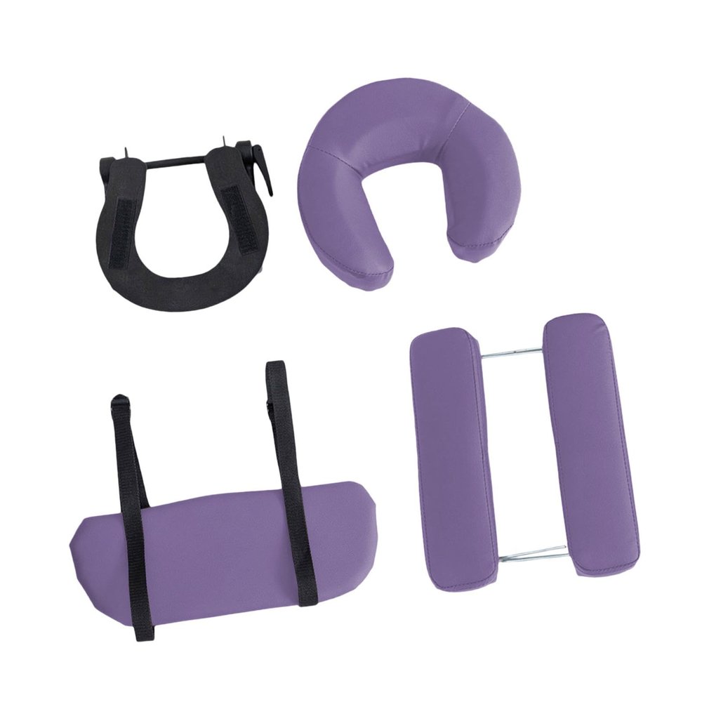 harayaa Massage Table Face Cradle with U Shape Pillow, Universal with Armrest Pillow Portable Stable, Comfort, Violet