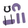 harayaa Massage Table Face Cradle with U Shape Pillow, Universal with Armrest Pillow Portable Stable, Comfort, Violet view 1