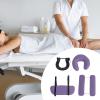 harayaa Massage Table Face Cradle with U Shape Pillow, Universal with Armrest Pillow Portable Stable, Comfort, Violet view 3