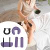 harayaa Massage Table Face Cradle with U Shape Pillow, Universal with Armrest Pillow Portable Stable, Comfort, Violet view 4