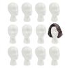 12 Pcs Foam Wig Head Female Foam Mannequin Hairpieces Stand Holder Cosmetics Model Head Display Hair Hats for Home Travel Salon view 1