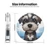 DDTKLSNV Adorable Schnauzer Compact Mirror Small Pocket Pu Leather Makeup Mirrors 1x/2x Magnifying Portable Pocket Mirror for Women Girls view 3