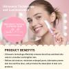 Dermaplane Razor for Women Face, Dermaplaning Tool for Face, Sonic Smooth Exfoliation & Peach Fuzz-Hair Removal System with 10 Dermaplaning Blades, Charm Pink view 2