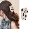 1pc Dog Hair Clips Cute Animal Hair Claw Clip Cartoon Design Black White Dog Hair Jaw Clips Nonslip Acrylic Hair Clamps Medium Acetate Hair Barrette Kawaii Hair Clips for Women Girls view 1