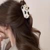 1pc Dog Hair Clips Cute Animal Hair Claw Clip Cartoon Design Black White Dog Hair Jaw Clips Nonslip Acrylic Hair Clamps Medium Acetate Hair Barrette Kawaii Hair Clips for Women Girls view 3