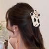 1pc Dog Hair Clips Cute Animal Hair Claw Clip Cartoon Design Black White Dog Hair Jaw Clips Nonslip Acrylic Hair Clamps Medium Acetate Hair Barrette Kawaii Hair Clips for Women Girls view 4