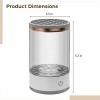 Brush Cleaner Makeup, Cosmetic Beauty Brush Cleaning Machine, Auto Rechargeable Usb Brush Cleaner, Cleansing And Drying, Portable Design, One-Button Easy Operation, Transparent view 2
