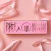 Stlalsa-Professional Makeup Brush Set, 23 Pieces, Pink and White Synthetic Brushes with Diamond Handle, for Powder, Contour, Eyeshadow Application (rosa) view 4