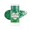 DAGEDA Green Body Glitter Stick,St Patricks Day Accessories,Sparkly Green Face Glitter Makeup,Holographic Hair Glitters St Patricks Day Costumes for Women, Shimmer Face Paint Stick for Carnival Party view 1