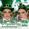 DAGEDA Green Body Glitter Stick,St Patricks Day Accessories,Sparkly Green Face Glitter Makeup,Holographic Hair Glitters St Patricks Day Costumes for Women, Shimmer Face Paint Stick for Carnival Party view 2