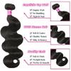 Brazilian Bundles Human Hair Body Wave Bundles 12a 100% Unprocessed Virgin Hair Bundle Deals Human Hair Weave 3 Bundle Human Hair Extensions For Woman Natural Black Color 14 16 18 Inch view 2
