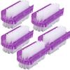 1/3/5Pcs Double-Sided Nail Cleaning Brush, Manicure and Pedicure Tool, Ideal for Fingernails and Toenails (purple,5) view 1