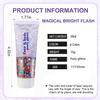 Body Face Hair Glitter Gel for Independence Day,Glitter Face Paint Makeup for Women,Holographic Sequins Chunky Glitter for Face Hair Nails,Singer Concert Festival Rave Accessories,50ml view 4