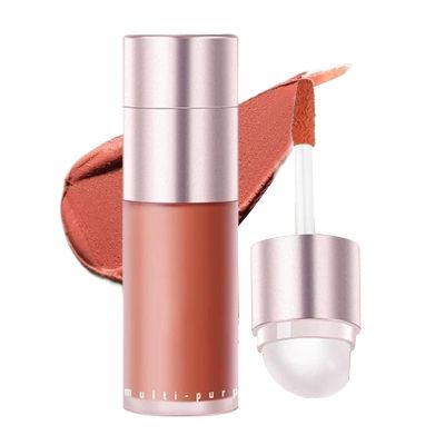 Cream Blush - Blush Stick For Cheeks | Lip And Cheek Liquid Eyeshadow | Matte Double-Ended Cosmetics Face Makeup For Women Girls Eye Lip Travel Dating Holiday Party Wedding Office School