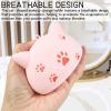 2 Pieces Cat-Shaped Silicone Makeup Sponge Holder - Breathable, Quick Drying, Shatterproof Storage Organizer for Powder Puffs and Blenders view 2