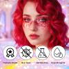 DAGEDA Red Body Glitter Stick,Sparkly Face Glitter Makeup,Holographic Hair Glitters Mermaid Makeup Rave Outfits for Women, Shimmer Face Paint Stick Singer Concert Accessories view 3