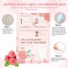 3-in-1 Foot Peel Mask Kit  Exfoliating Foot Care Treatment with Cleansing Mousse, Peeling Socks & Hydrating Cream (Peach Extract) for Dry Cracked Heels, Calluses & Dead Skin 2pcs view 3