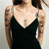 Temporary Tattoos Stickers, Fake Body Arm Chest Shoulder Tattoos For Men Or Women,Supplies, Decorations(Black C) view 4