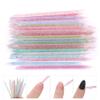 10/50/100Pcs Reusable Crystal Stick Double End Nail Art Cuticle Pusher Cuticle Remover Tool Pedicure Care Nails Manicures Tools (Pink,100) view 2