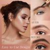 2 PCS Microblading Eyebrow Pencil, 3D Waterproof 4 Tip Microblading Eyebrow Pen, Natural Gap Filling Eyebrow Makeup Long-Lasting Fine Stroke Eye Brow Pen for Women Last All Day (Gray*2) view 3
