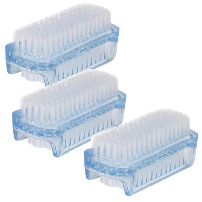 1/3/5Pcs Double-Sided Nail Cleaning Brush, Manicure and Pedicure Tool, Ideal for Fingernails and Toenails (blue,3)