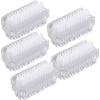 1/3/5Pcs Double-Sided Nail Cleaning Brush, Manicure and Pedicure Tool, Ideal for Fingernails and Toenails (clear,5) view 1