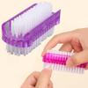 1/3/5Pcs Double-Sided Nail Cleaning Brush, Manicure and Pedicure Tool, Ideal for Fingernails and Toenails (clear,5) view 2