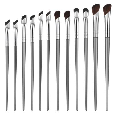 12 PCS Eyeliner Brush Set Nose Contour Brush for Precision Makeup Application Professional Fine Angled Eyeliner Eyebrow Brushs Concealer Brushs