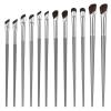 12 PCS Eyeliner Brush Set Nose Contour Brush for Precision Makeup Application Professional Fine Angled Eyeliner Eyebrow Brushs Concealer Brushs view 1
