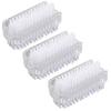 1/3/5Pcs Double-Sided Nail Cleaning Brush, Manicure and Pedicure Tool, Ideal for Fingernails and Toenails (clear,3) view 1