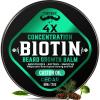 4X Concentration Biotin Beard Balm for Men  Natural Men's Grooming Butter with Castor, Shea & Jojoba Oil  Softens, Conditions & Styles  Non-Greasy Beard Growth Conditioner  2 oz (Cedar) view 1
