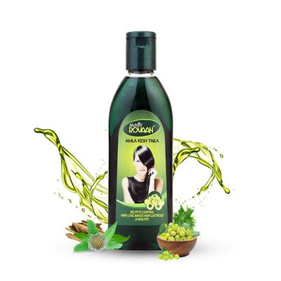 Amla Kesh Taila Hair Oil, Ayurvedic Formula with Neem, Bhringraj, 200ml, for Hair Growth, Strengthening, Anti Hair Fall