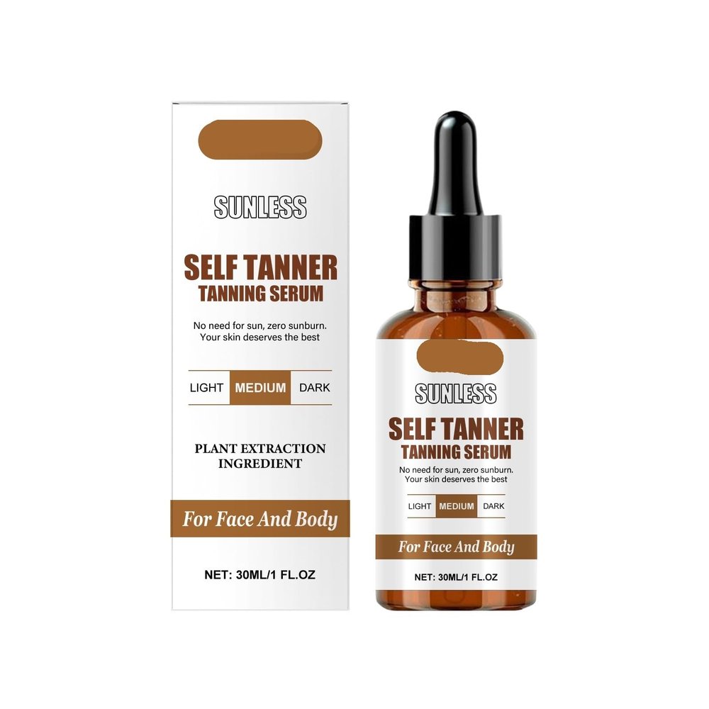 Self-Tanning Herbal Serum For Tan Skin - Deep Hydration, Even Tone, Moisturizing, Gentle For Daily Care(2PCS)