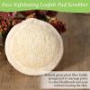 6Pcs Face Loofah Scrub Pad, 2.55-Inch Loofah for Face, Natural Exfoliating Scrubber for Face for Men Women Bath Shower view 4