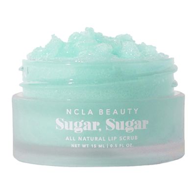 NCLA Beauty Sugar All Natural Lip Scrub - Lip Exfoliator - Made with Sugar, Cocoa and Shea Butter, Agave Nectar - Mint Gelato - 0.5 oz