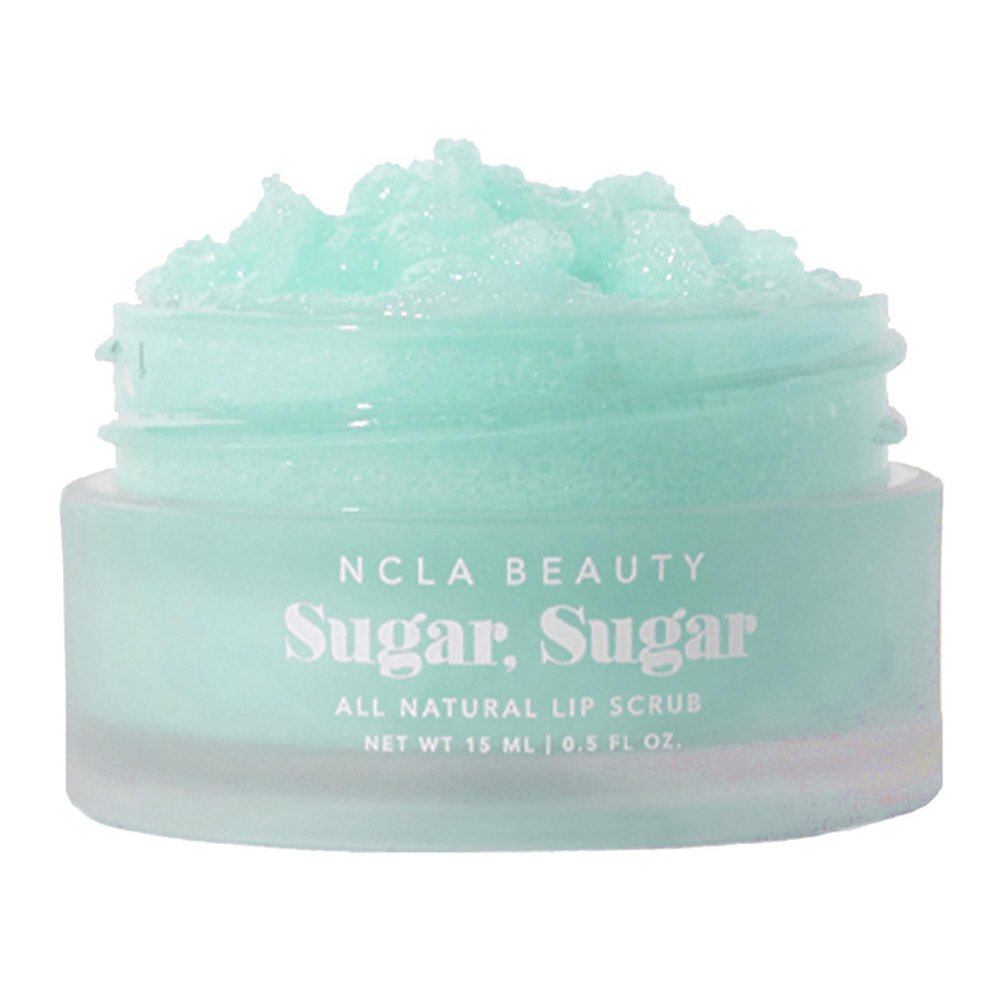 NCLA Beauty Sugar All Natural Lip Scrub - Lip Exfoliator - Made with Sugar, Cocoa and Shea Butter, Agave Nectar - Mint Gelato - 0.5 oz