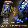 9000 RPM Razor-Sharp Zero Gap T Blade Hair/Beard Trimmer for Men 3-Speed Leather-Wrapped Close Shave Foil Shaver Cordless Travel Pouch USB-C Rechargeable Fast Charging Base Charger Included view 3