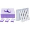 50 PCS Mini Nail Buffer Blocks 80/100 Grit & 50 PCS 7" Nail Files Emery Boards Bundle, Professional Manicure & Pedicure Kit view 1