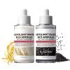 2PCS Rice Exfoliating Ampoule Set,White & Black Rice Facial Exfoliating Serum,Peel Shot Glow Rice Ampoule Duo,Gentle Peel & Deep Hydration,Facial Exfoliator,Pore Refining, Dead Skin Cells Remover view 1