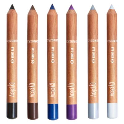 CyPlay Eyes Lines Set: Black Jack, Choco Brown, Navy Lady, Purple Pop, Silver Chic and White Pure