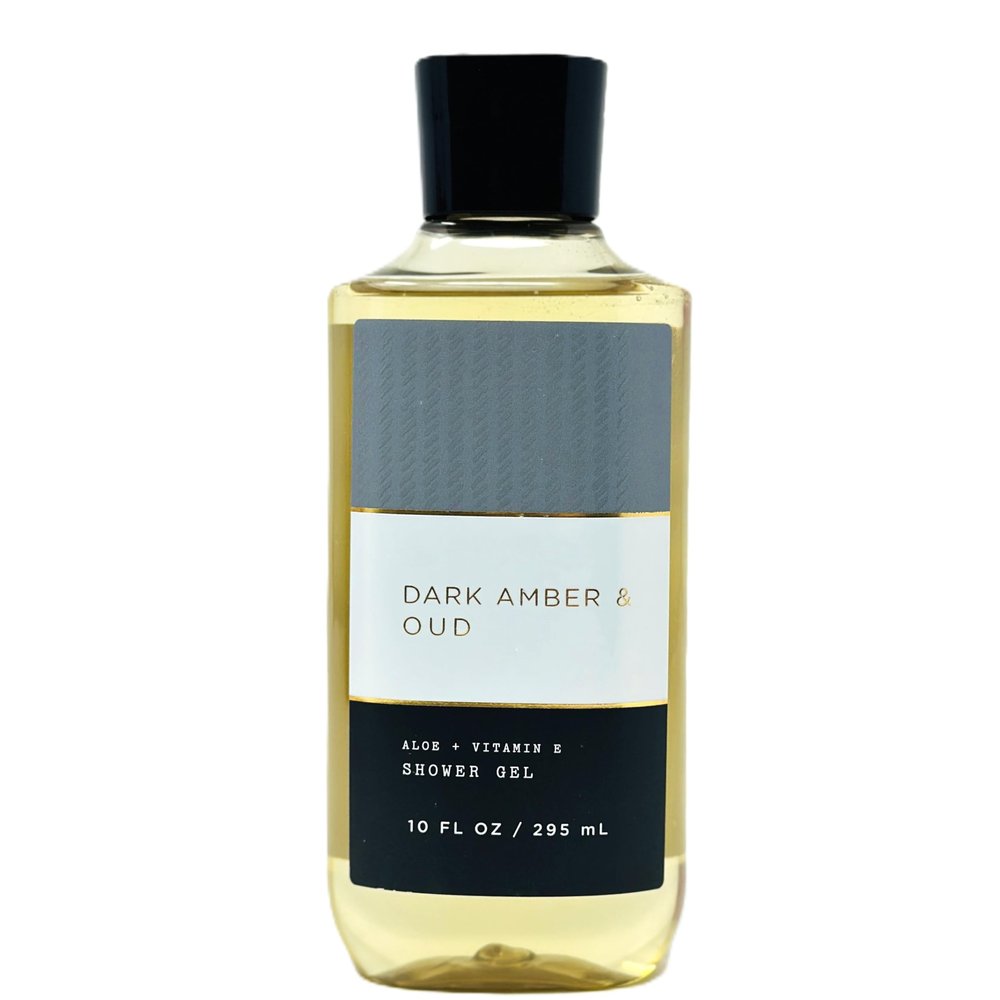 Bath and Body DARK AMBER & OUD Aloe + Vitamin E Shower Gel 10 FL OZ / 295 ML