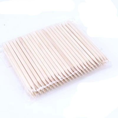100/50pcs Nail Art Pusher Orange Wood Sticks Cuticle Pusher Remover Rhinestones Dotting Removal Manicure Pedicure Care Tools (88mm-100pcs)