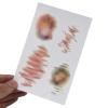 10 Sheets Fake Scar Tattoo Makeup Halloween Fake Scar Stickers - Temporary Decals Prank Props for Zombie, Vampire, Masquerade, Cosplay Horror Makeup for Kids Adults view 2
