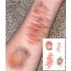 10 Sheets Fake Scar Tattoo Makeup Halloween Fake Scar Stickers - Temporary Decals Prank Props for Zombie, Vampire, Masquerade, Cosplay Horror Makeup for Kids Adults view 4