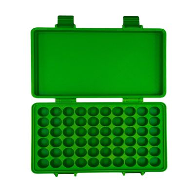 Planitia Corp. 3D Printed Vial Storage Case - Waterproof 3ml Vial Storage Case with 60 Slots - Freezer Safe Hard Shell Essential Oil Case for Home, Fridge, Travel, 16mm Max Diameter, 35mm Max Height