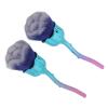 2pcs Nail Dust Brush, Nail Powder Brush with Handle, Soft Nylon for Nail Art, Makeup Powder and Blusher, ABS Material, Ergonomic for Grip view 3