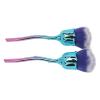 2pcs Nail Dust Brush, Nail Powder Brush with Handle, Soft Nylon for Nail Art, Makeup Powder and Blusher, ABS Material, Ergonomic for Grip view 4